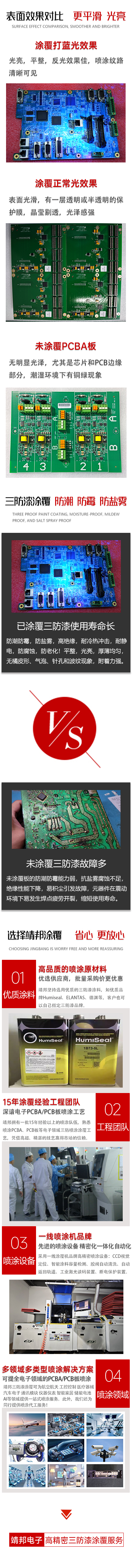 PCBA三防漆喷涂